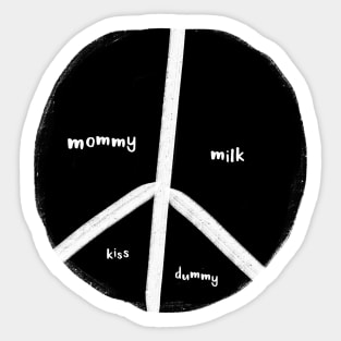 New baby peace flag Sticker
